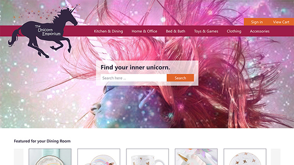 Screen capture of esfam.ca layout on desktop computer.